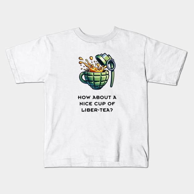 Helldivers 2 - Cup of Libertea Kids T-Shirt by SLH-69